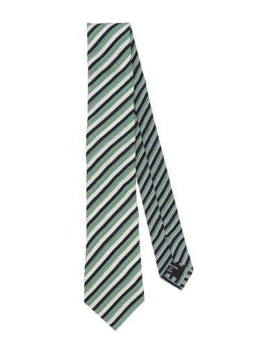 Shop Giorgio Armani Man Ties & Bow Ties Green Size - Silk
