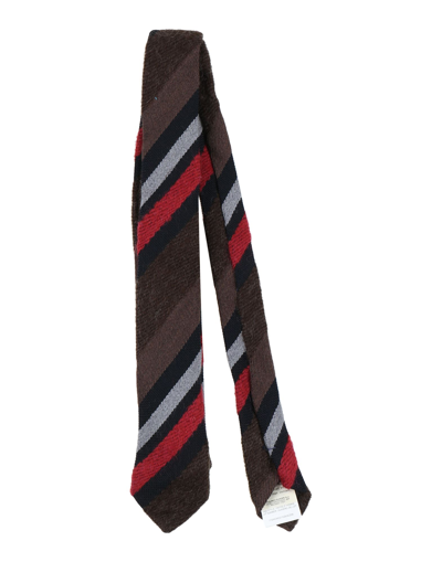 Shop Woolrich Ties & Bow Ties In Dark Brown