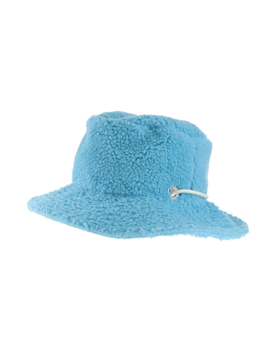 Shop Khrisjoy Hat Azure Size Onesize Polyacrylic, Polyester In Blue
