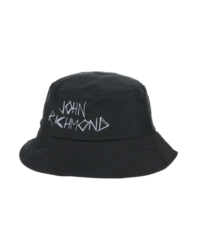 Shop John Richmond Man Hat Black Size M/l Nylon