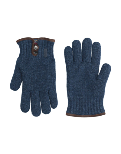 Shop Paul & Shark Gloves In Dark Blue