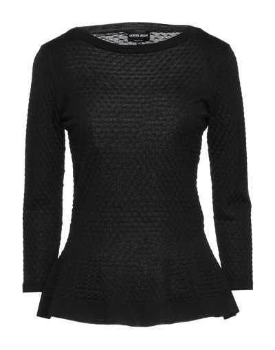Shop Giorgio Armani Woman Sweater Black Size 8 Virgin Wool