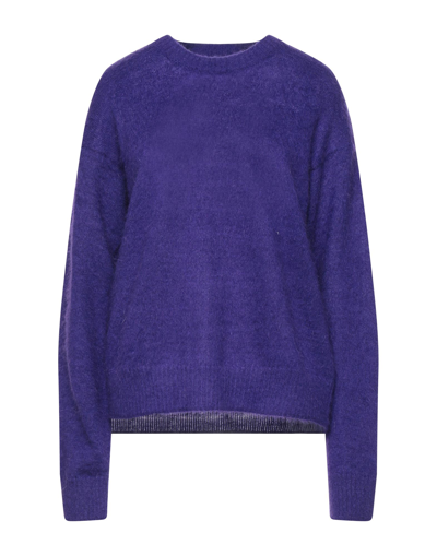 Shop Amish Woman Sweater Purple Size M Acrylic, Mohair Wool, Polyamide