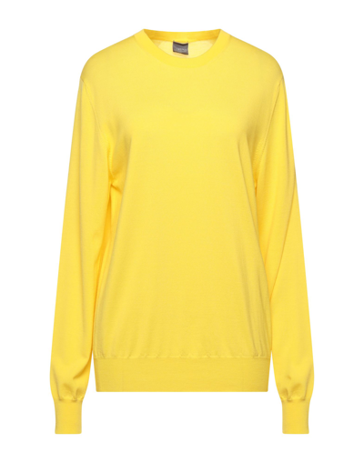 Shop Lorena Antoniazzi Woman Sweater Yellow Size Xl Virgin Wool