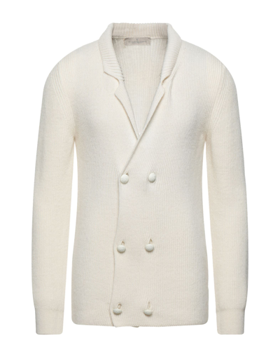Shop Accademie Tessili Cardigans In White