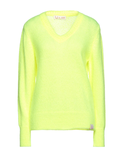 Shop Garage Nouveau Woman Sweater Yellow Size L Acrylic, Mohair Wool, Polyamide