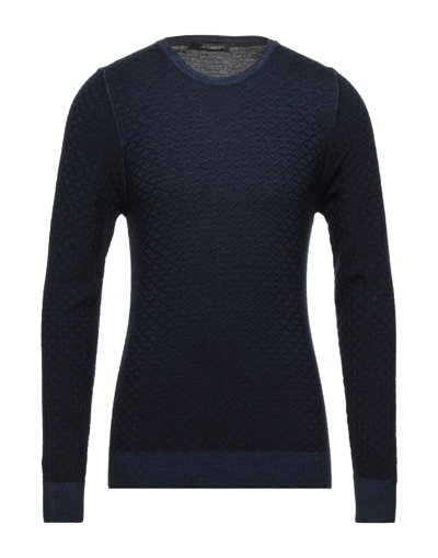 Shop Jeordie's Man Sweater Midnight Blue Size Xl Merino Wool