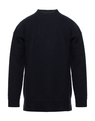 Shop Maison Margiela Man Sweater Midnight Blue Size L Wool In Dark Blue