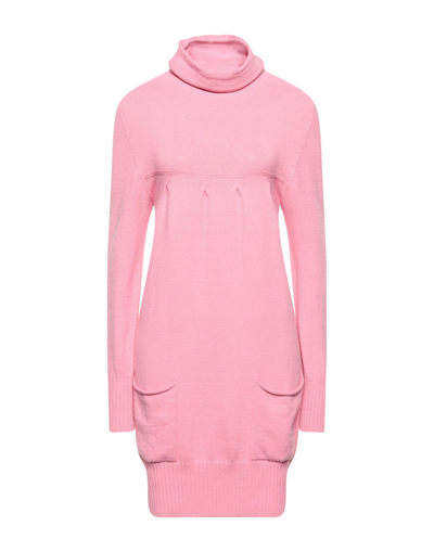 Shop Pianurastudio Woman Turtleneck Pink Size M Viscose, Polyamide, Polyester