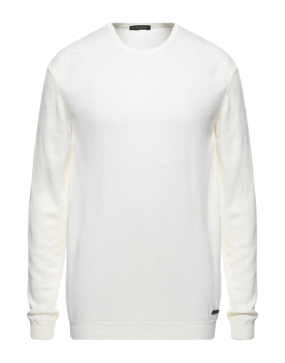 Shop Alessandro Dell'acqua Man Sweater Ivory Size Xxl Merino Wool, Acrylic In White