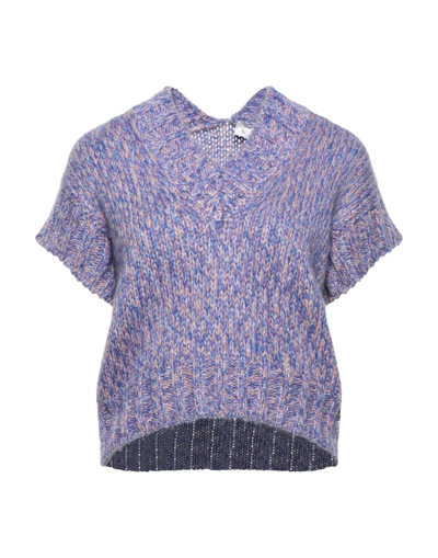 Shop Attic And Barn Woman Sweater Purple Size S Acrylic, Mohair Wool, Polyamide