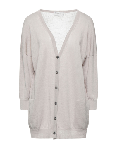 Shop Accuà By Psr Woman Cardigan Light Grey Size 6 Linen, Cotton