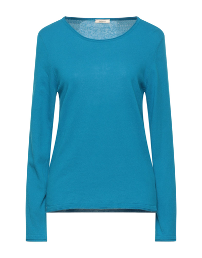 Shop Bellwood Woman Sweater Azure Size S Cotton In Blue