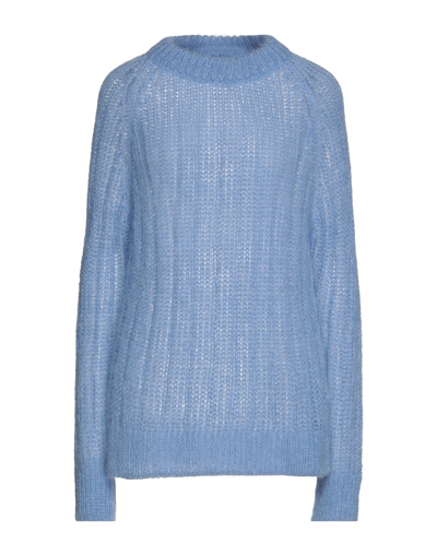 Shop Mauro Grifoni Sweaters In Azure
