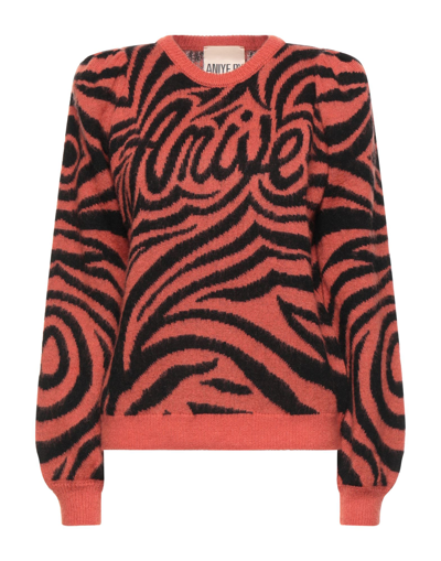 Shop Aniye By Woman Sweater Rust Size M Acrylic, Polyamide, Wool, Mohair Wool, Alpaca Wool In Red