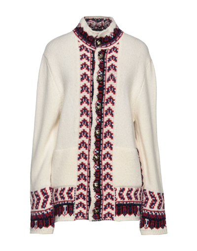 Shop Etro Woman Cardigan Ivory Size Xl Wool In White