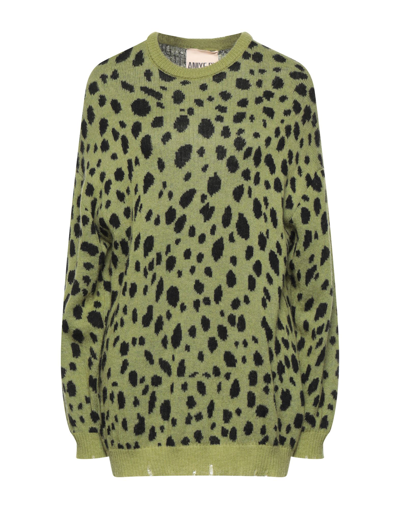 Shop Aniye By Woman Sweater Military Green Size S Acetate, Polyamide, Wool, Mohair Wool, Alpaca Wool