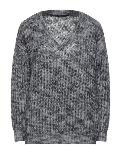 Shop Bellwood Woman Sweater Steel Grey Size M Polyester, Mohair Wool, Polyamide, Wool
