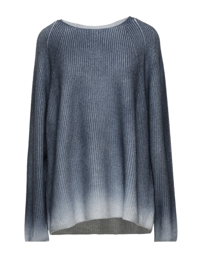Shop Bruno Manetti Sweaters In Slate Blue