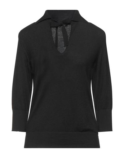 Shop Giorgio Armani Woman Sweater Black Size 6 Cashmere, Polyester