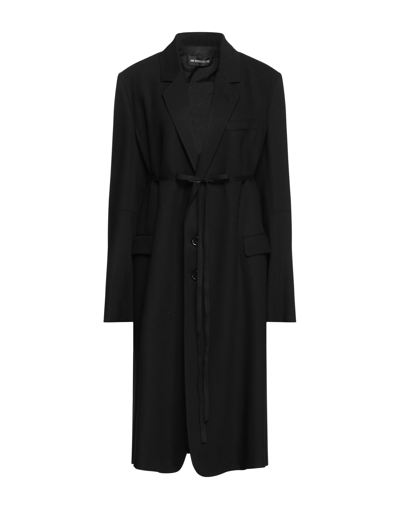 Shop Ann Demeulemeester Woman Coat Black Size 8 Modal