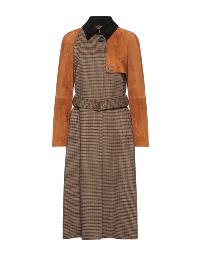 Shop Ferragamo Coats In Brown