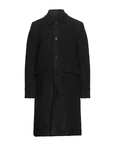 Shop Les Deux Man Coat Midnight Blue Size M Wool, Polyester