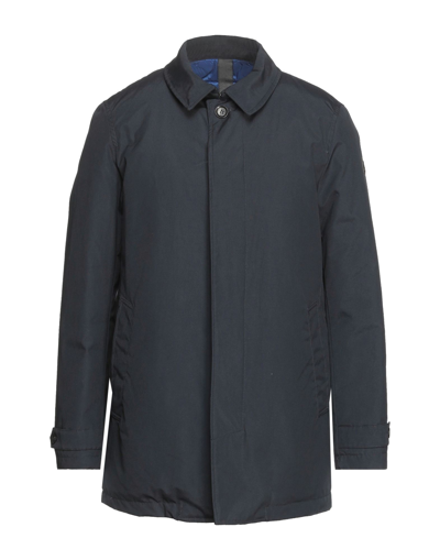 Shop Double Eight Coats In Dark Blue