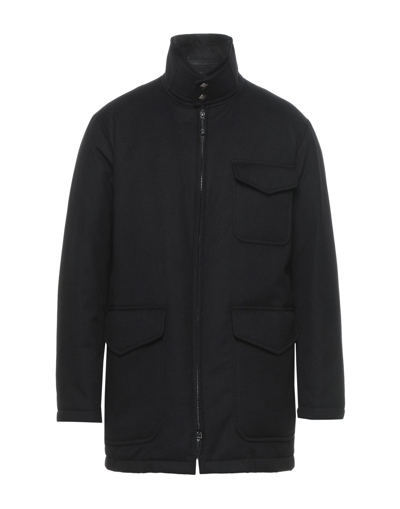 Shop Giorgio Armani Man Coat Black Size 42 Cashmere
