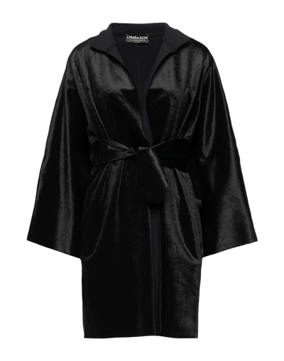 Shop Chiara Boni La Petite Robe Woman Overcoat & Trench Coat Black Size 8 Polyamide, Elastane