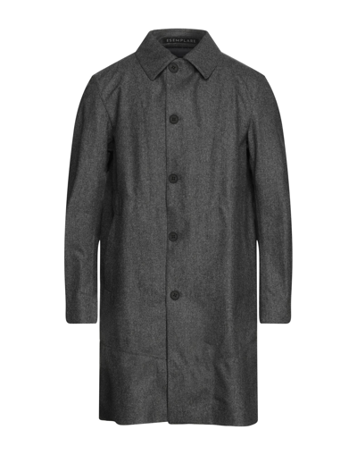 Shop Esemplare Man Coat Lead Size Xl Virgin Wool, Polyurethane, Nylon In Grey