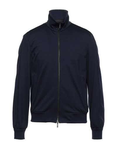 Shop Giorgio Armani Man Jacket Midnight Blue Size 40 Virgin Wool