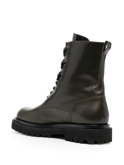 Shop Officine Creative Ultimate Zip-detail Boots In Green