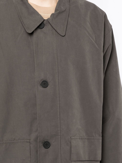 Essentials Barn Shirt Jacket In Grey