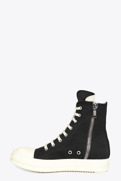 Shop Drkshdw Sneaks Cargo Black Nylon Lace Up Cargo Sneaker In Nero/bianco