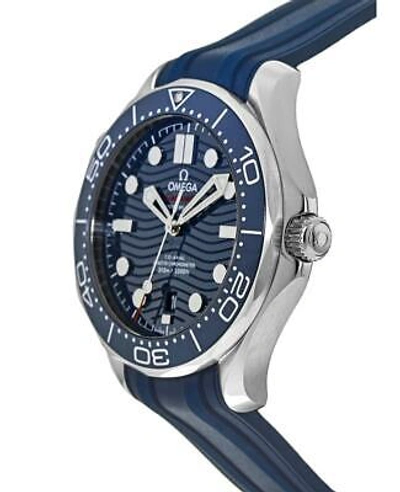 Pre-owned Omega Seamaster Diver 300m Blue Dial Men's Watch 210.32.42.20.03.001