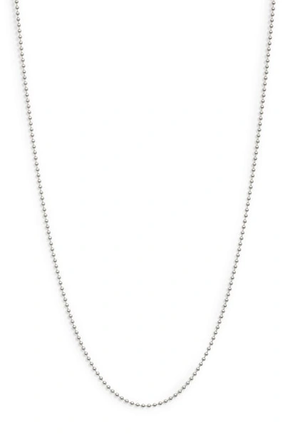 Shop Anzie Sterling Silver Mini Ball Chain Necklace