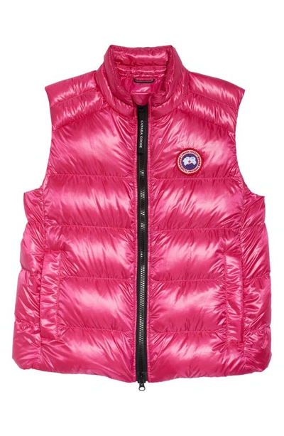 Shop Canada Goose Cypress Packable 750-fill-power Down Vest In Summit Pink - Rose Sommet
