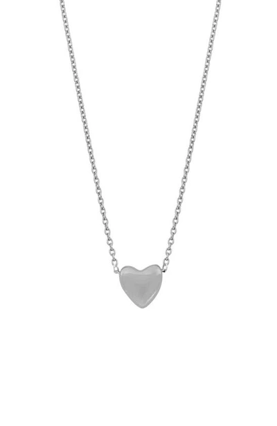 Shop Bony Levy 14k Gold Puffy Heart Pendant Necklace In 14k White Gold