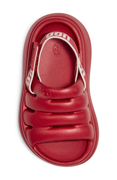 Shop Ugg Kids' Sport Yeah Slingback Sandal In Samba Red