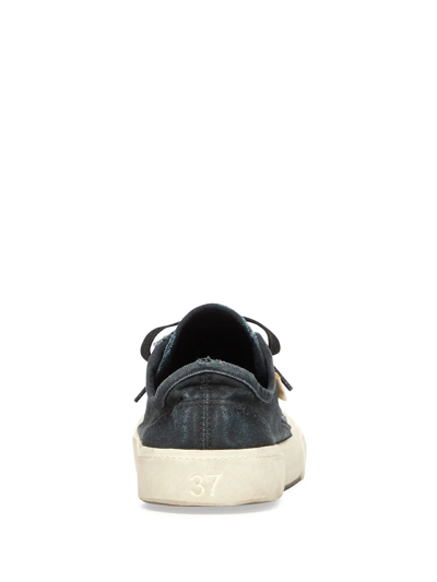 Balenciaga Paris Canvas Low-top Sneakers In Black