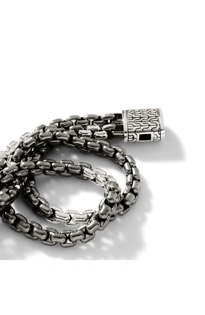 Shop John Hardy Industrial Double Row Chain Bracelet In Silver
