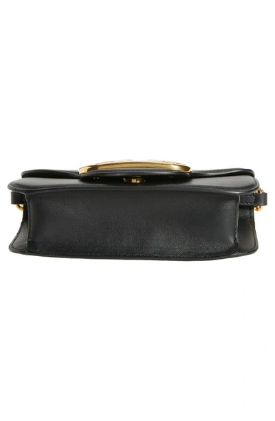 Shop Valentino Small Locò Leather Shoulder Bag In Nero