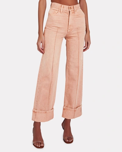 Shop Ulla Johnson The Genevieve Wide-leg Jeans In Rosewood