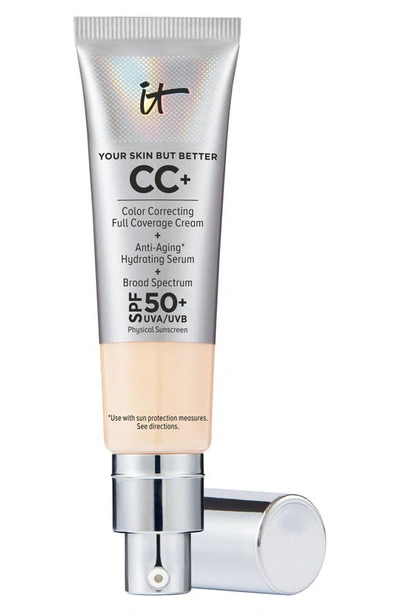 Shop It Cosmetics Cc+ Color Correcting Full Coverage Cream Spf 50+, 1.08 oz In Fair Light
