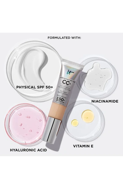It Cosmetics Cc+ Cream Full Coverage Color Correcting Foundation With Spf 50+ Fair Light 1.08 oz/ 32 ml In Fair Light