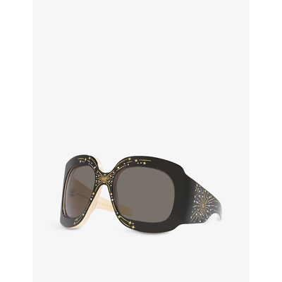 Gucci Gg1093s Hollywood Forever 001 Prestige Sunglasses In Black