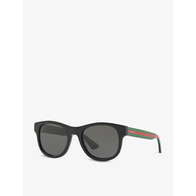 Gucci Gg0003sn Square-frame Acetate Sunglasses In Black