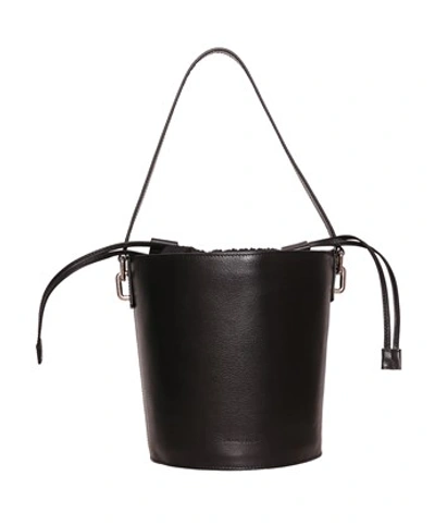 Jw Anderson Black Leather Buckle Bag