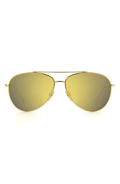 Shop Isabel Marant 60mm Gradient Aviator Sunglasses In Yellow / Brown Sp Yellow